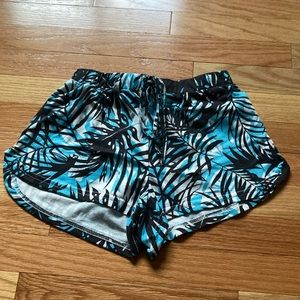 Blue tropical shorts